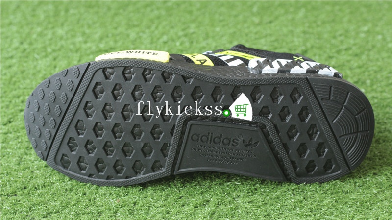 Off White x Adidas NMD R2 Boost Black BA7787